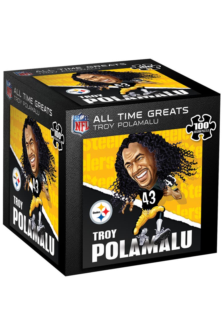 Steelers Troy Polamalu 100 Piece Puzzle, Main, color, Multicolor