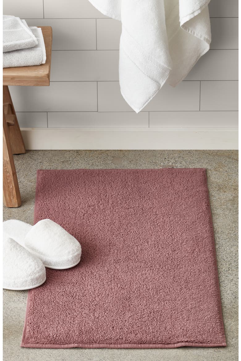 Organic Hydrocotton Bath Mat, Alternate, color, PURPLE TAUPE