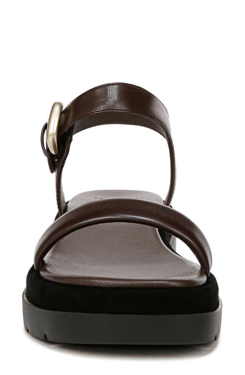 Vince Heloise Ankle Strap Platform Sandal In Cacao Brown