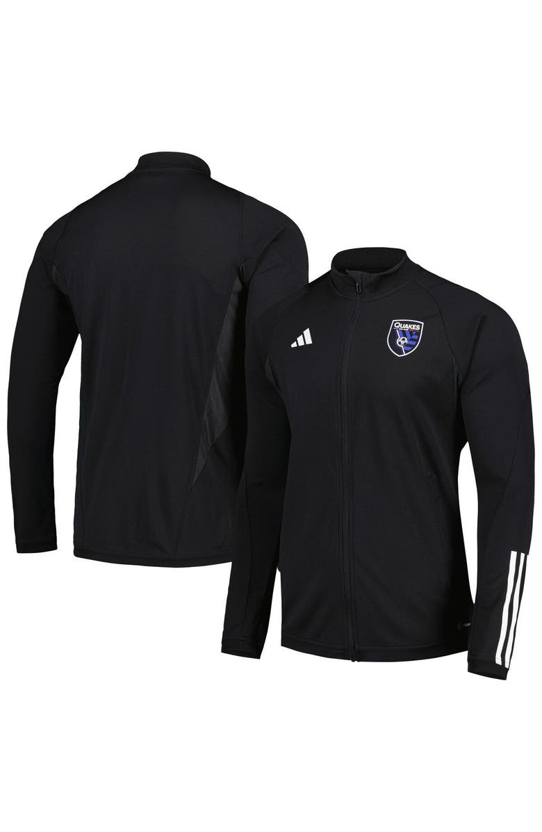 adidas Men's adidas Black San Jose Earthquakes 2023 On-Field AEROREADY Full-Zip Training Top, Main, color, Black
