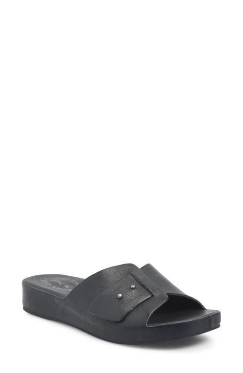 Kork-ease ® Mesa Slide Sandal In Black Leather
