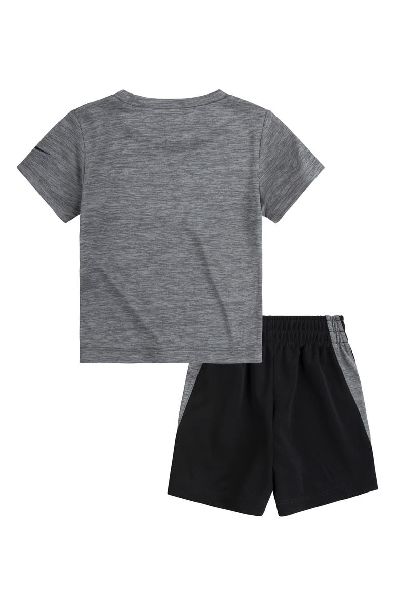 Nike Kids' Dropset Graphic Tee & Shorts Set, Alternate, color, Black/ Smoke Grey Heather