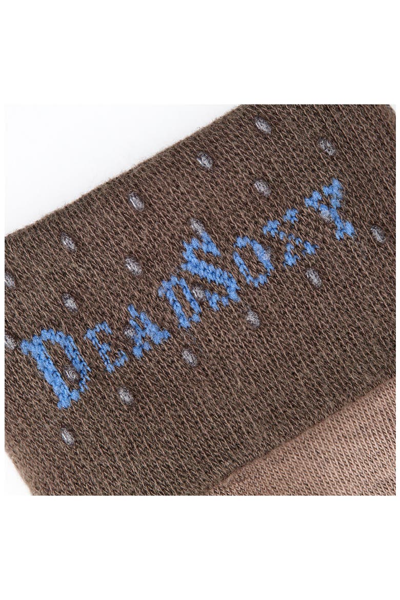 Franklin Striped Dress Socks, Alternate, color, BROWN / TAN