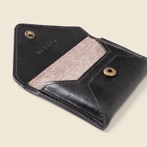Casupo Mini Envelope Wallet With Rfid Protection In Black