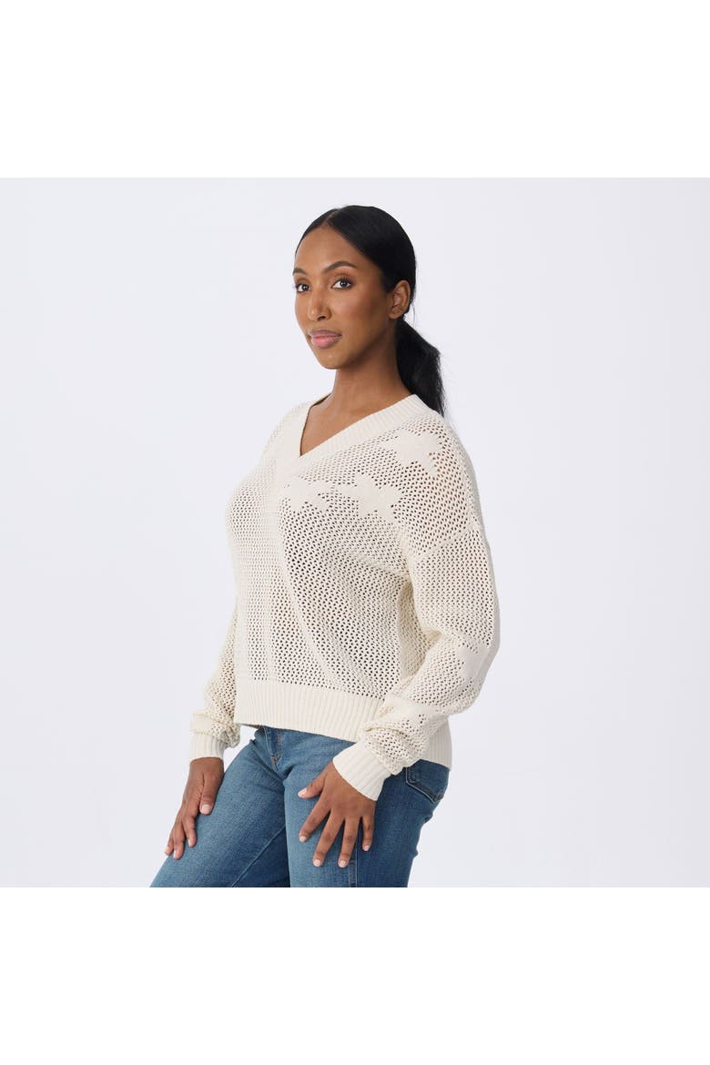 Flora Sweater, Alternate, color, Birch