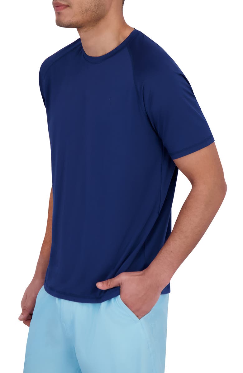 Spyder Short Sleeve Tech Waffle Rashguard, Alternate, color, Abyss