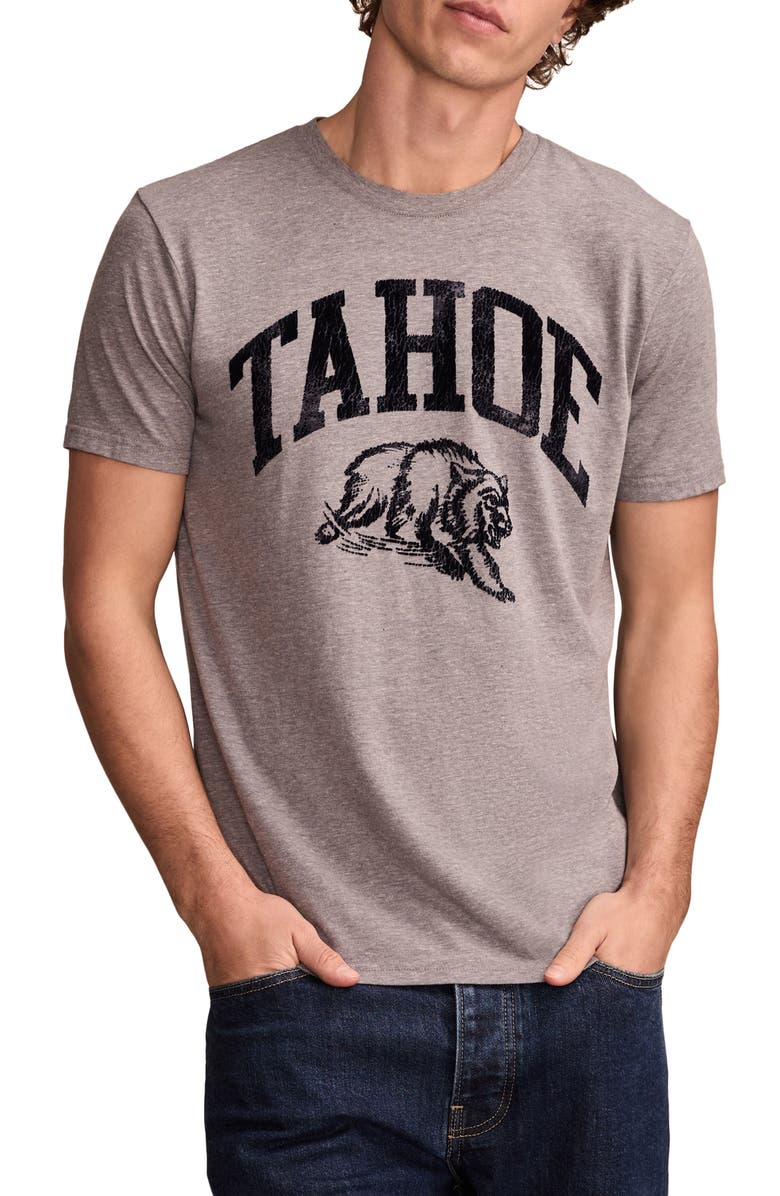 Lucky Brand Tahoe Cotton Graphic T-Shirt, Main, color, Heather Grey