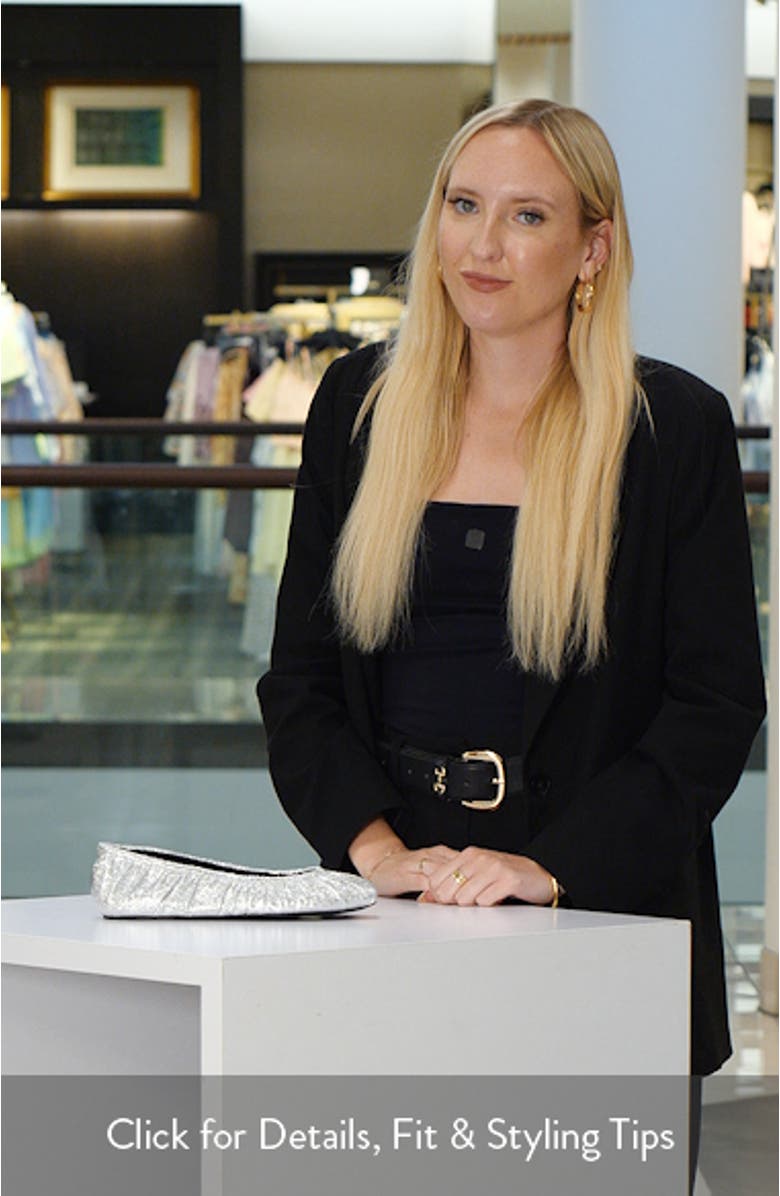 Ruched Ballet Flat, sales video thumbnail