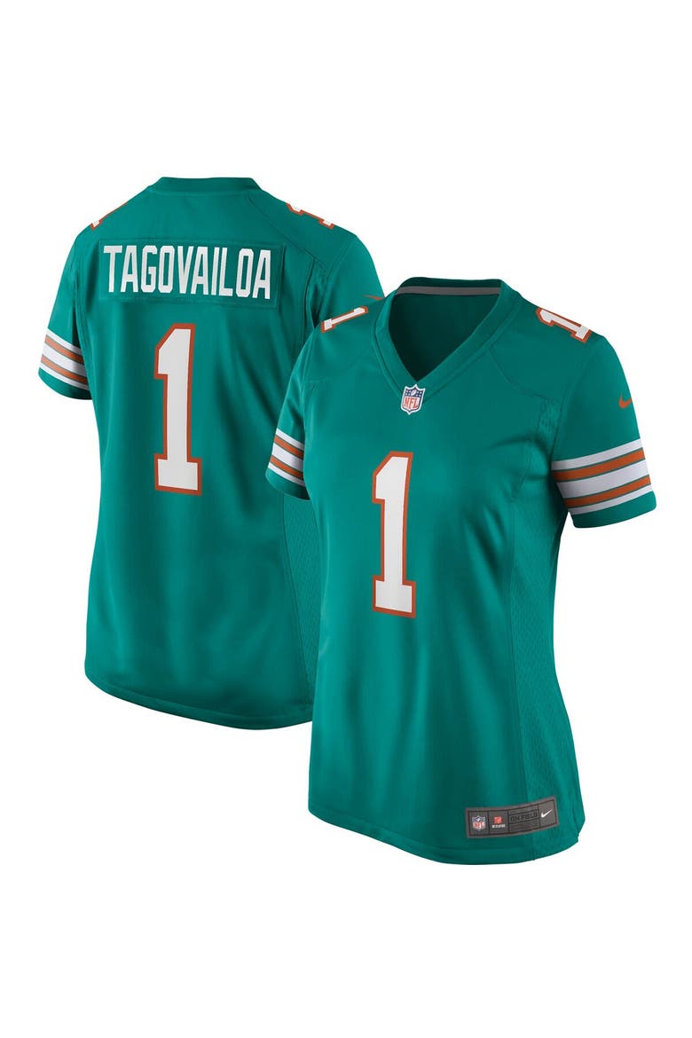 Women's Nike Tua Tagovailoa Aqua Miami Dolphins Alternate Game Jersey, Main, color, Aqua