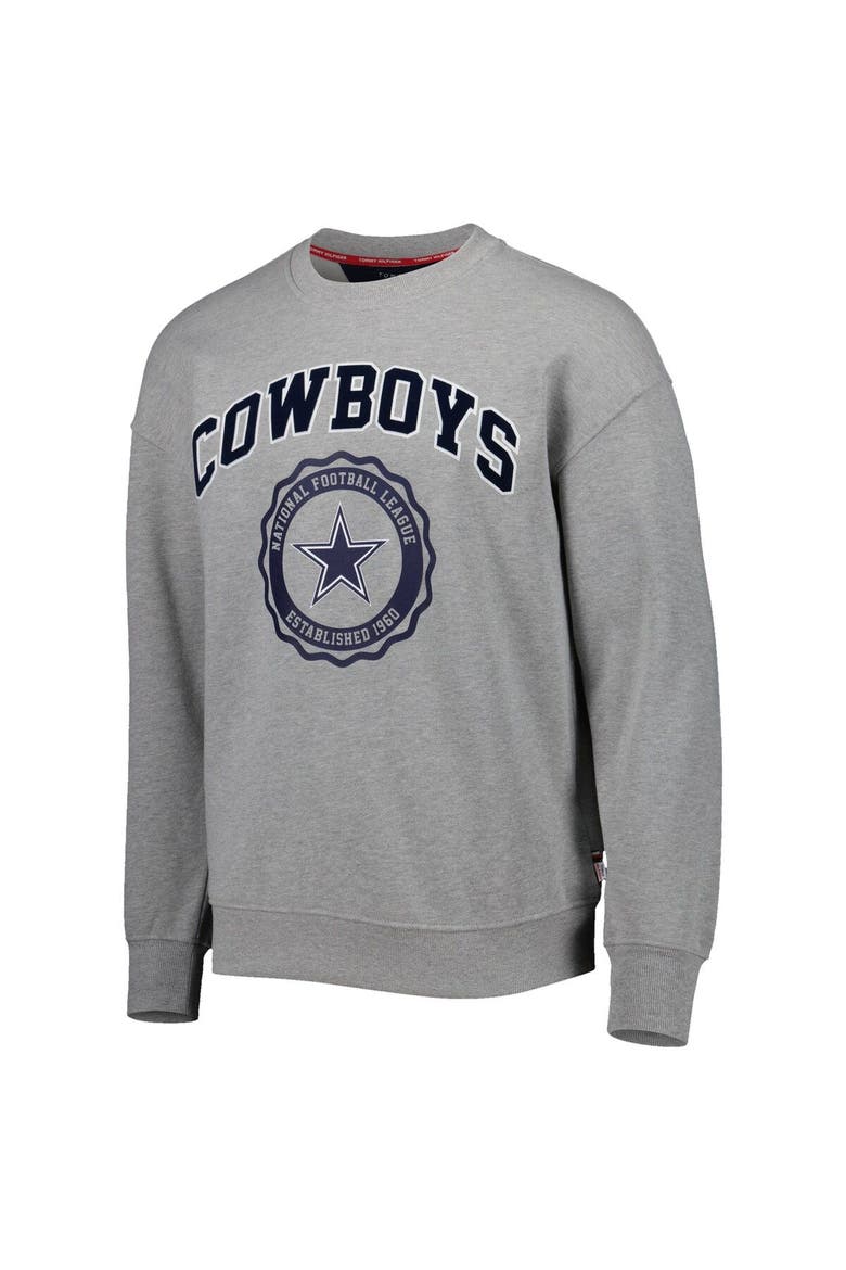 Men's Tommy Hilfiger Heather Gray Dallas Cowboys Ronald Crew Sweatshirt, Alternate, color, Heather Gray
