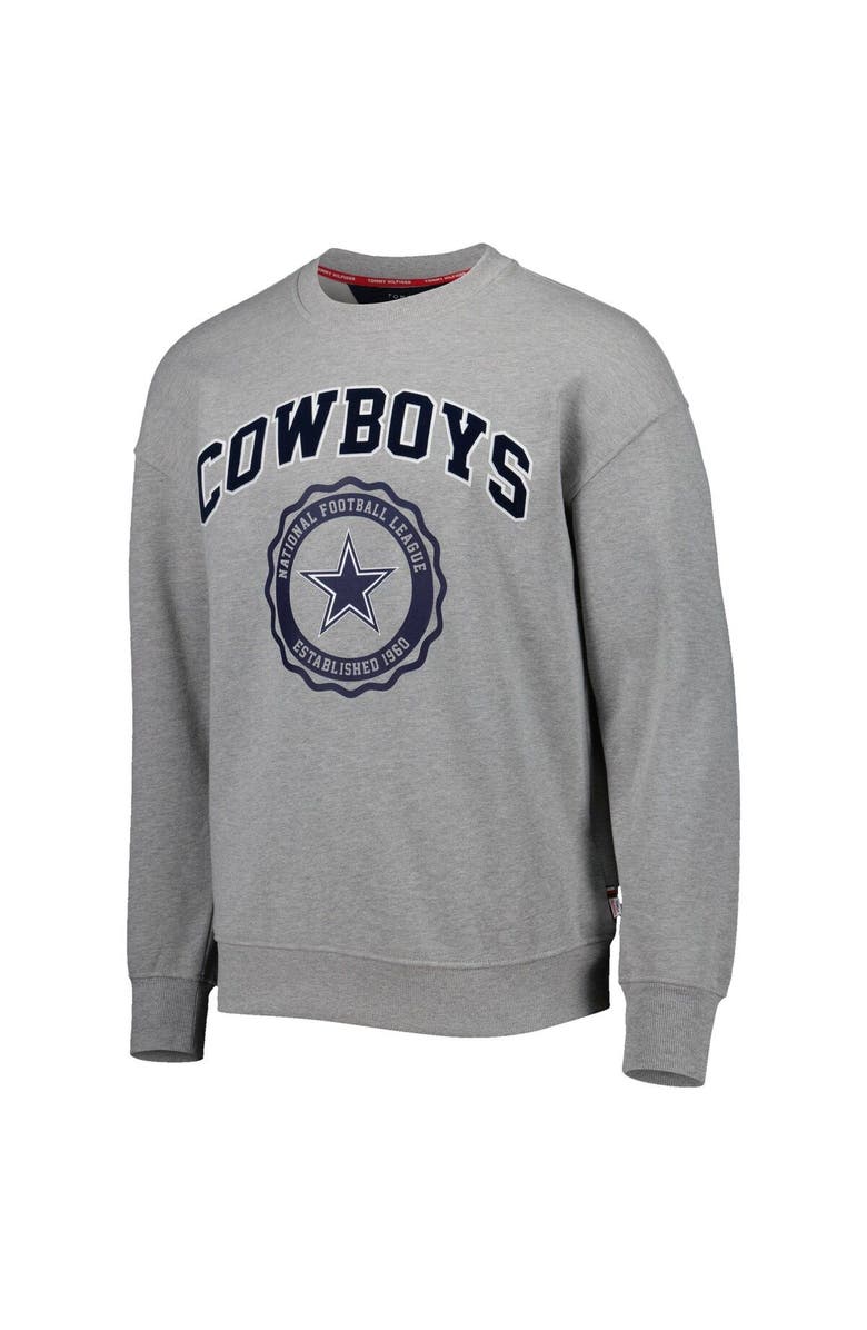 Tommy Hilfiger Men's Tommy Hilfiger Heather Gray Dallas Cowboys Ronald Crew Sweatshirt, Alternate, color, Heather Gray