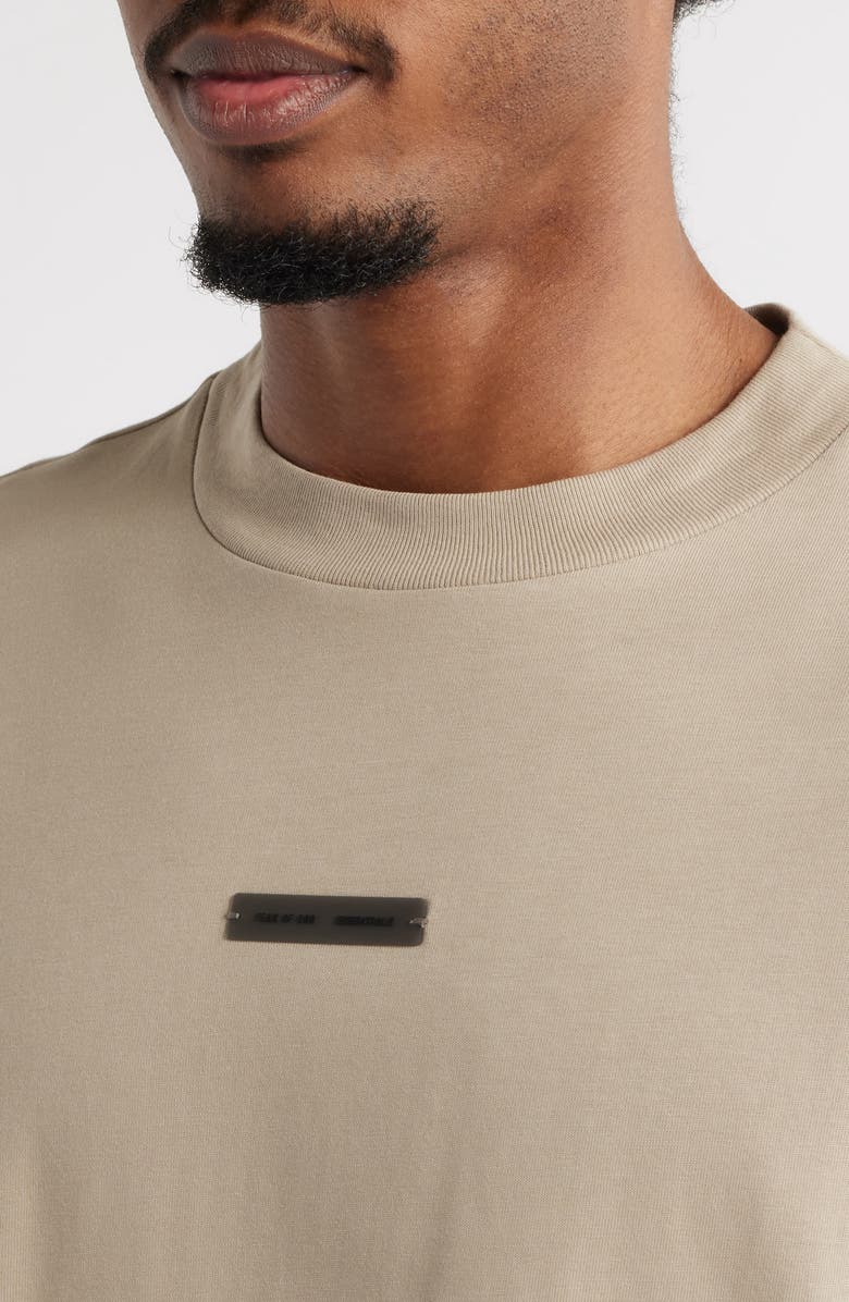 Fear of God Essentials Classic Fit Long Sleeve Logo Graphic T-Shirt, Alternate, color, Timber