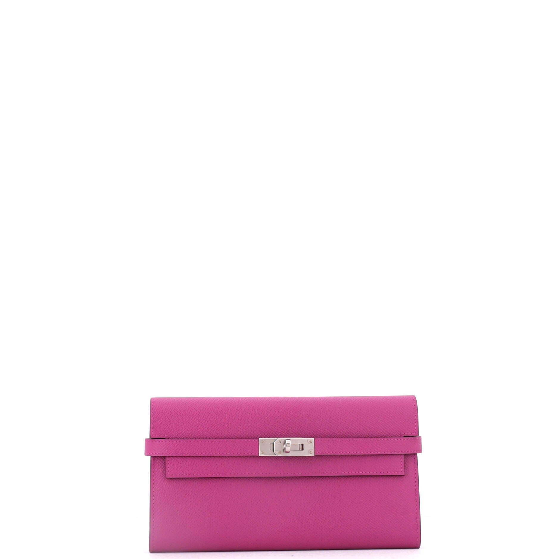 Kelly Wallet Epsom Long, Alternate, color, Pink