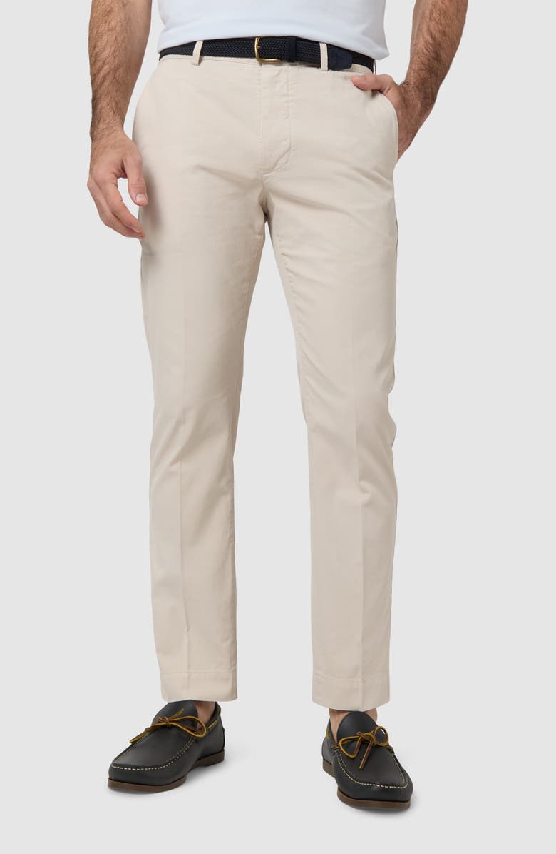 Sid Mashburn Garment Dye Slim Straight Leg Field Pants, Main, color, Stone Ap Twill
