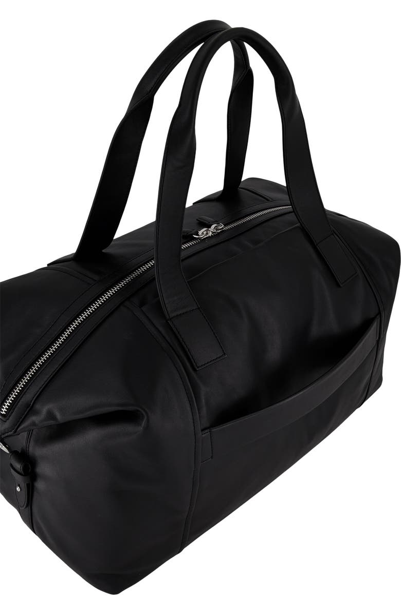 Vince Westmore Leather Duffle Bag, Alternate, color, Black