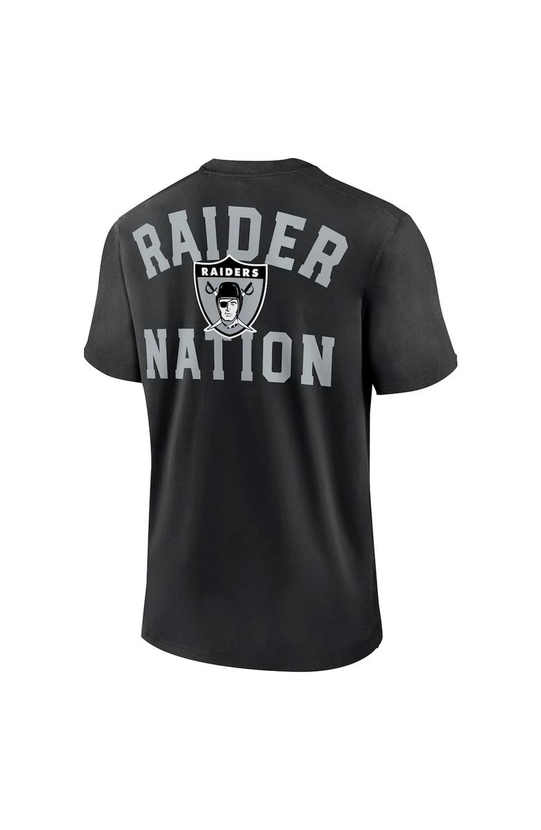 Nike Men's Nike  Black Las Vegas Raiders Rewind Slogan T-Shirt, Alternate, color, 