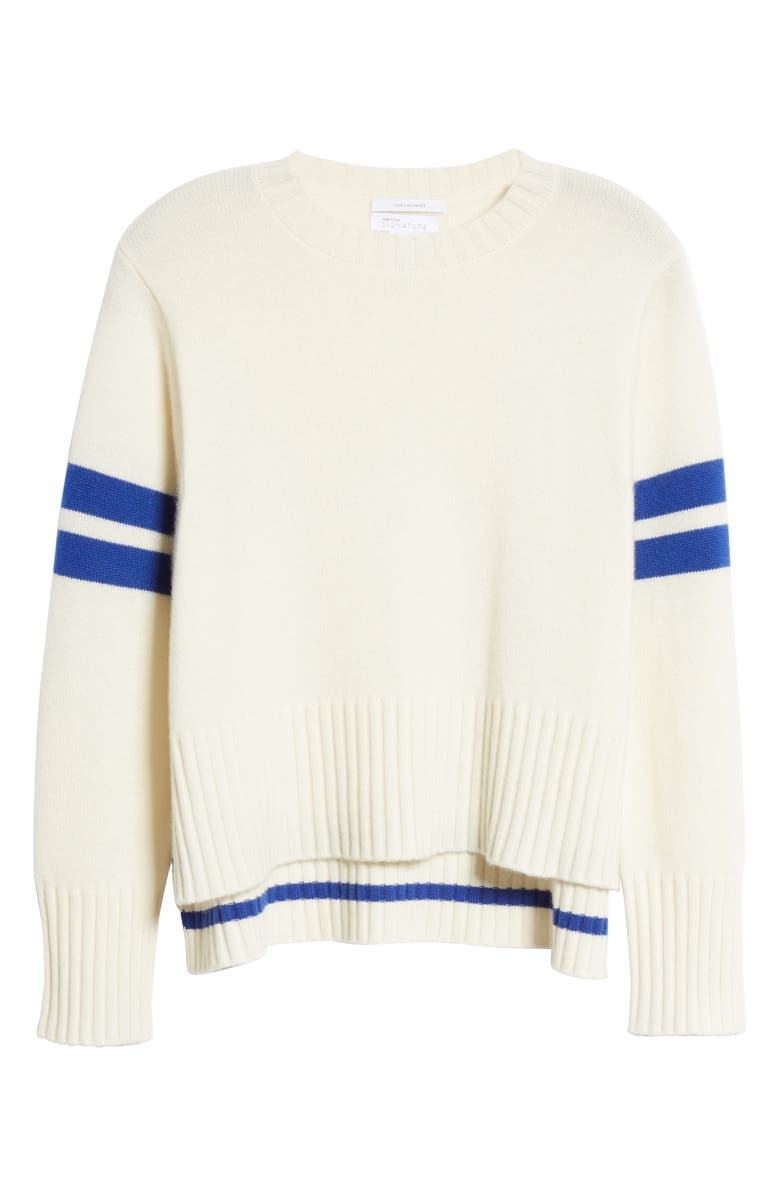 Nordstrom Signature Stripe Cashmere Sweater, Alternate, color, 