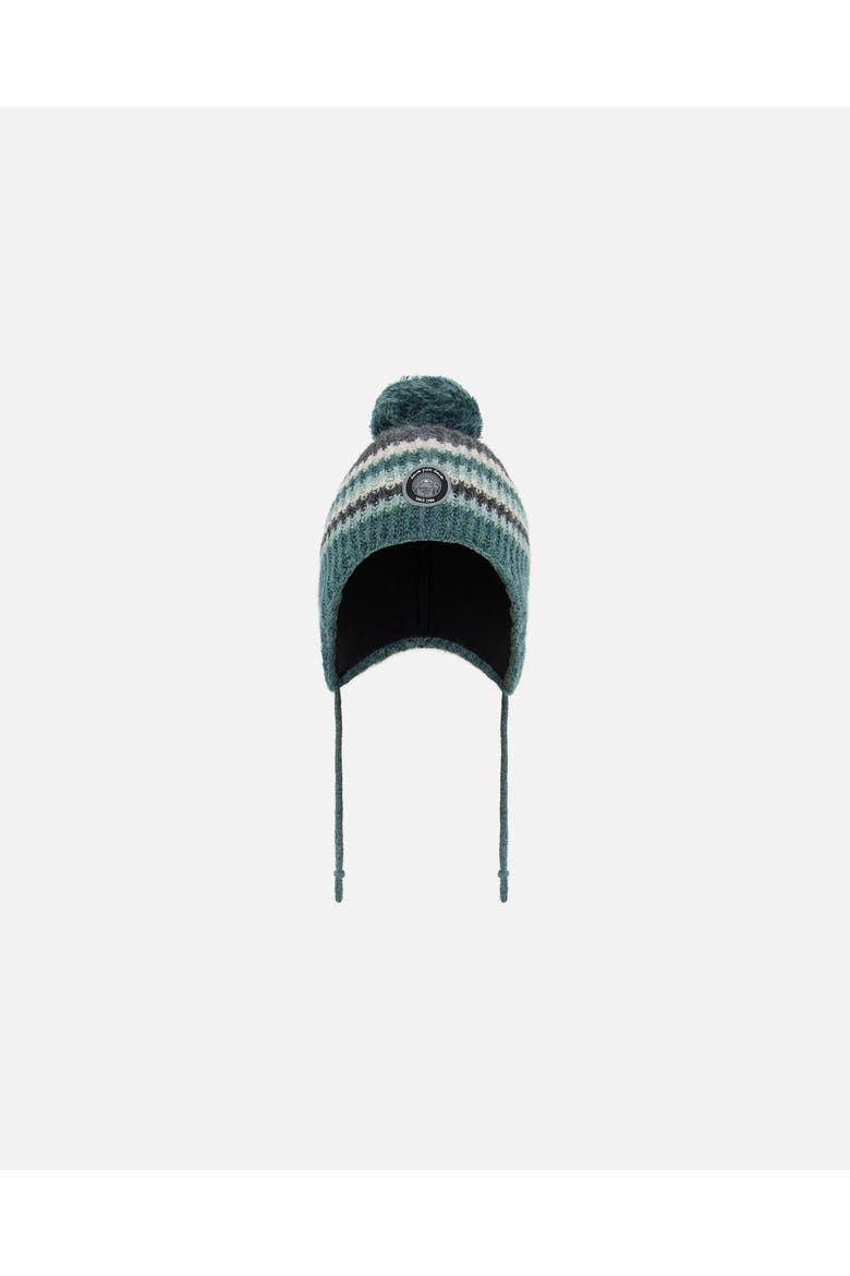 Baby Boy's Peruvian Knit Hat Gradient Green, Main, color, Stripes