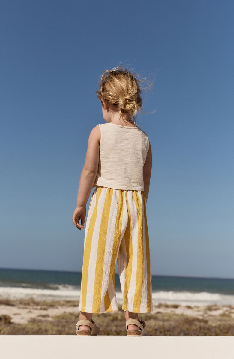 NEXT Kids' Embroidered Vest & Stripe Pants Set, Alternate, color, Cream