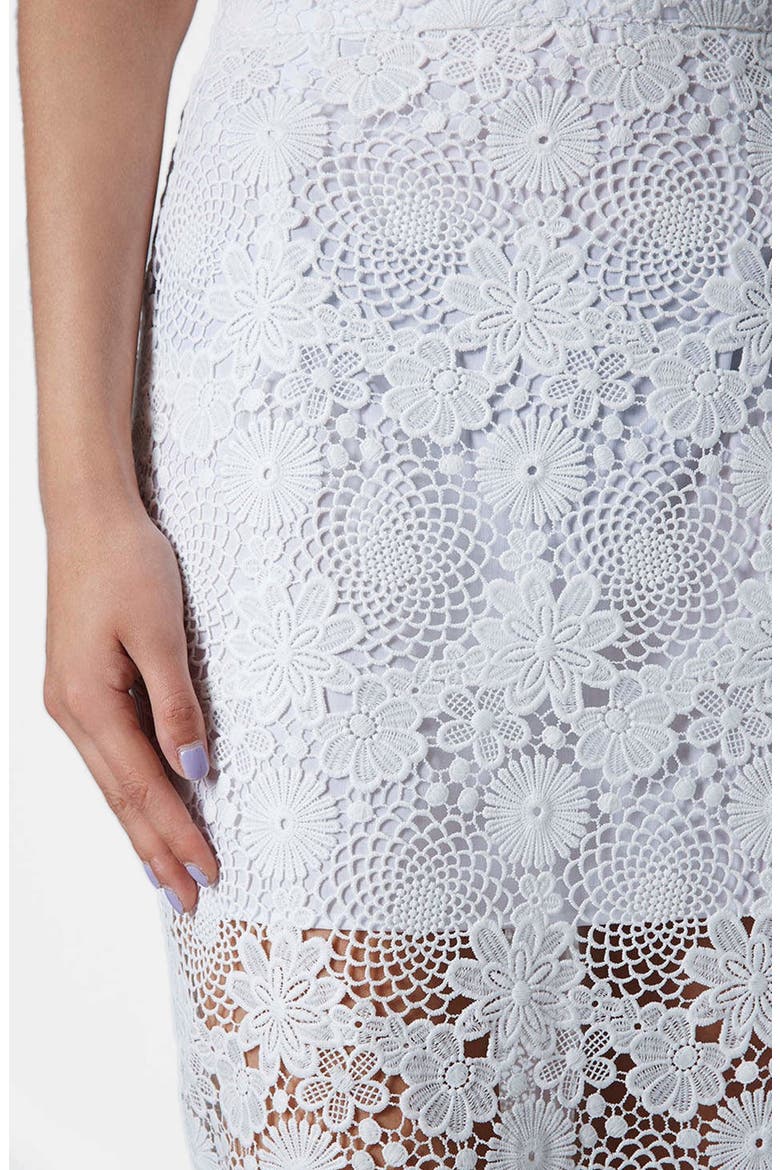 Lace Pencil Skirt, Alternate, color, CREAM