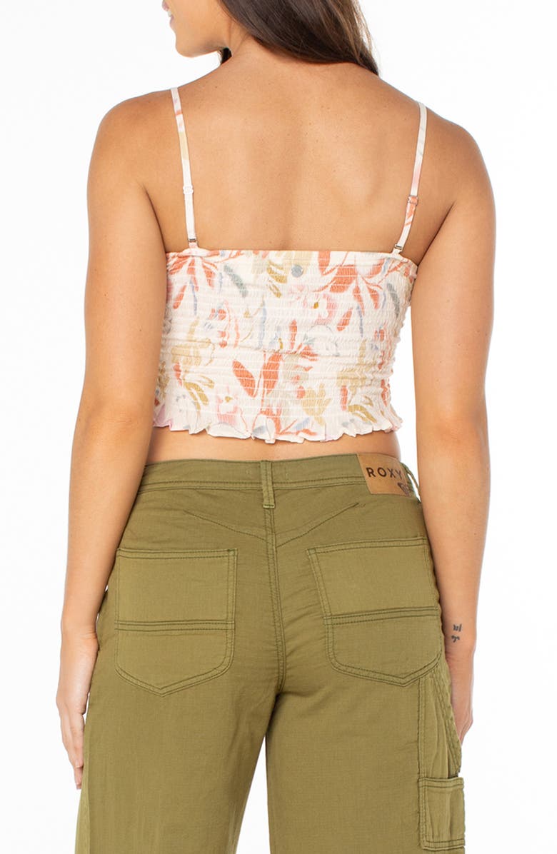 Roxy Floral Fling Crop Camisole, Alternate, color, Parchment