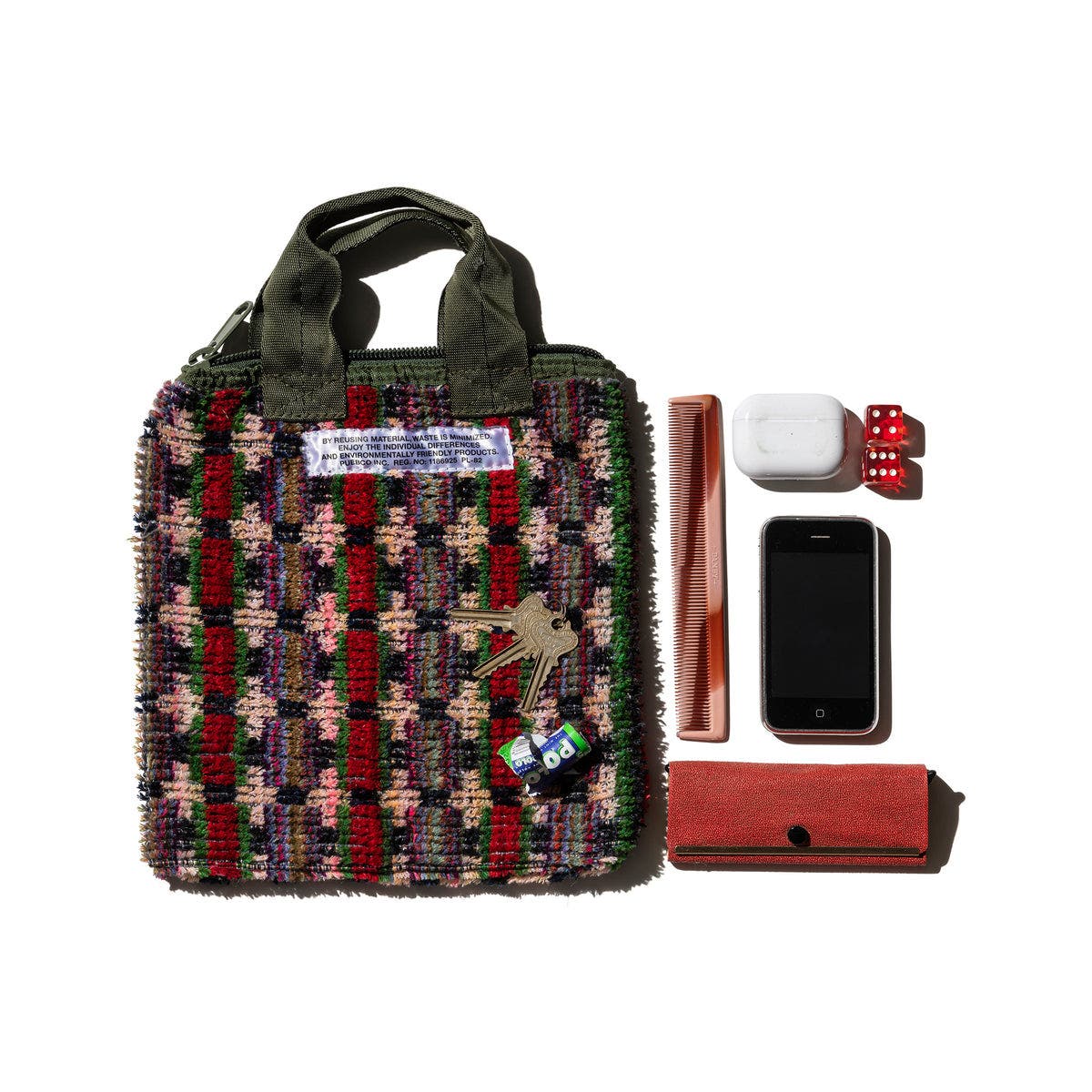 PUEBCO Truck Seat Fabric Small Tote, Alternate, color, 