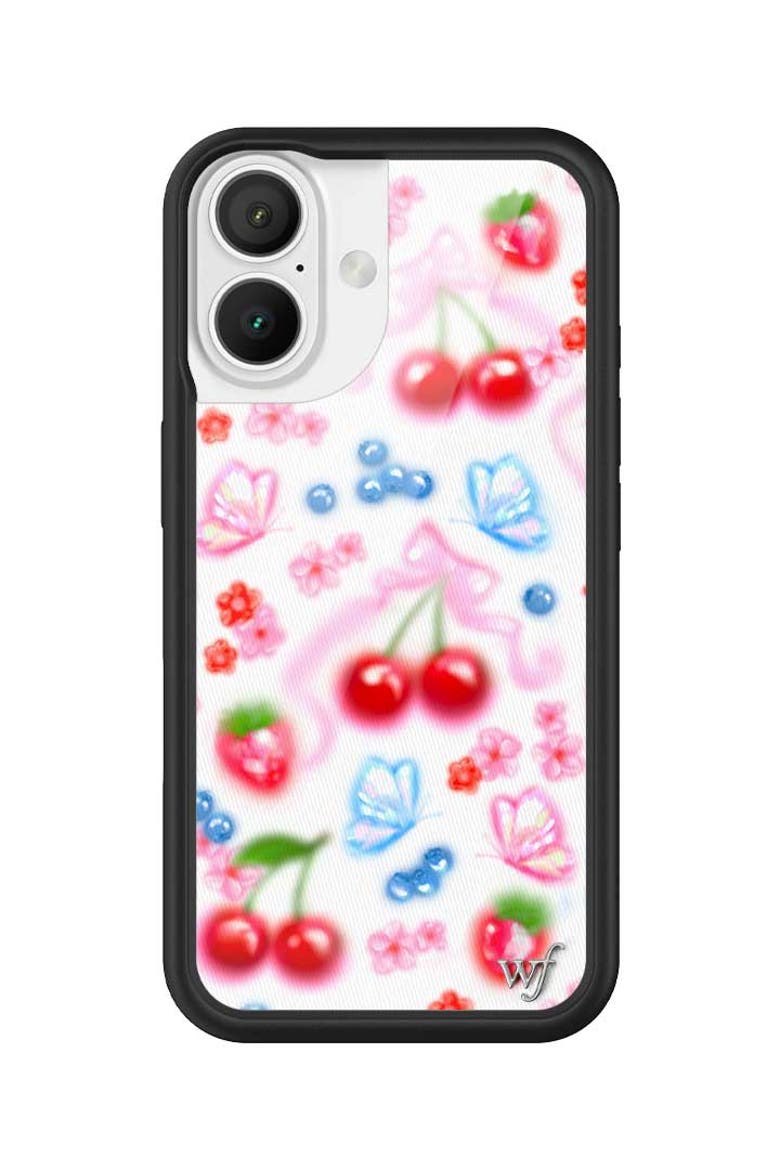 Sweet Cherries iPhone Case, Alternate, color, White