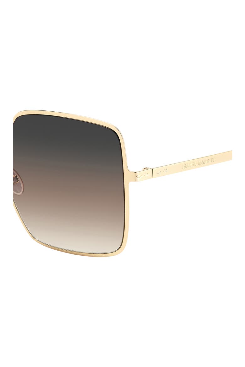 52mm Gradient Square Sunglasses, Alternate, color, GOLD BROWN GRAY BROWN