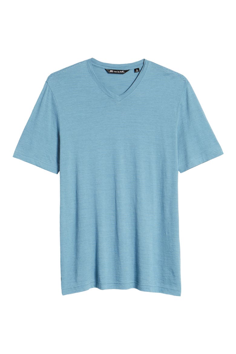 Trumbull V-Neck T-Shirt, Alternate, color, HEATHER PROVINCIAL BLUE