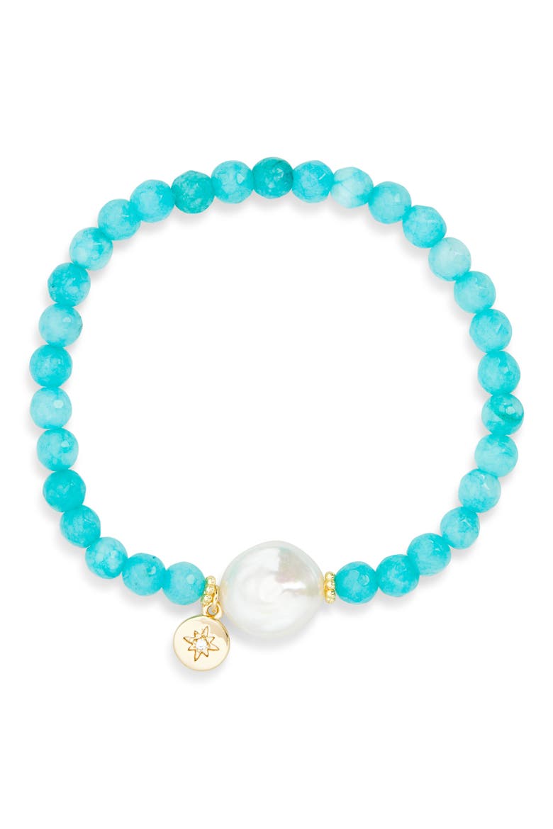 Carole Beaded Bracelet, Main, color, TEAL