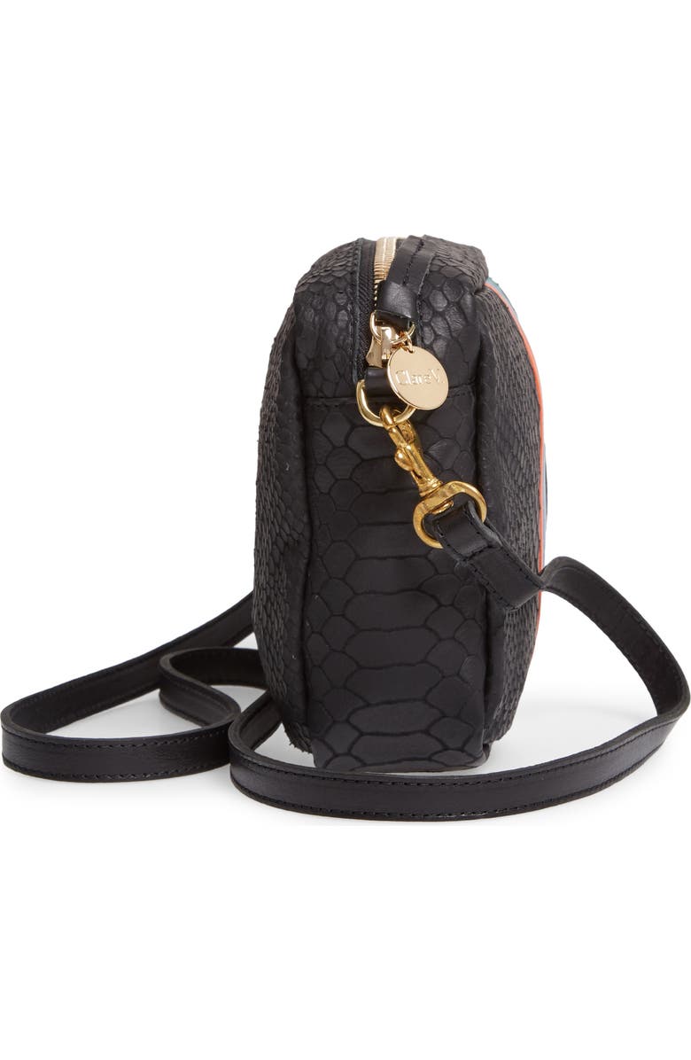 Clare V. Midi Sac Embossed Leather Crossbody Bag, Alternate, color,