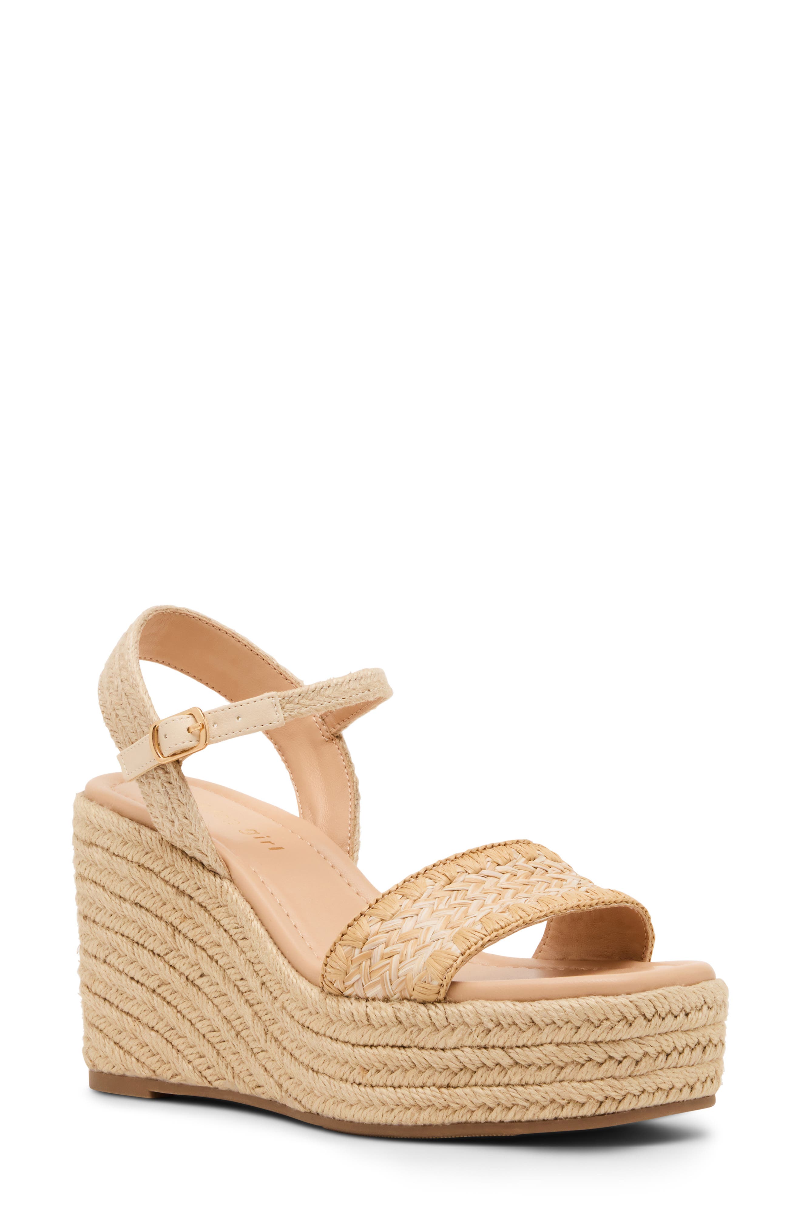Madden Girl <p>Valleyyy Platform Wedge Sandal (Women) </p>