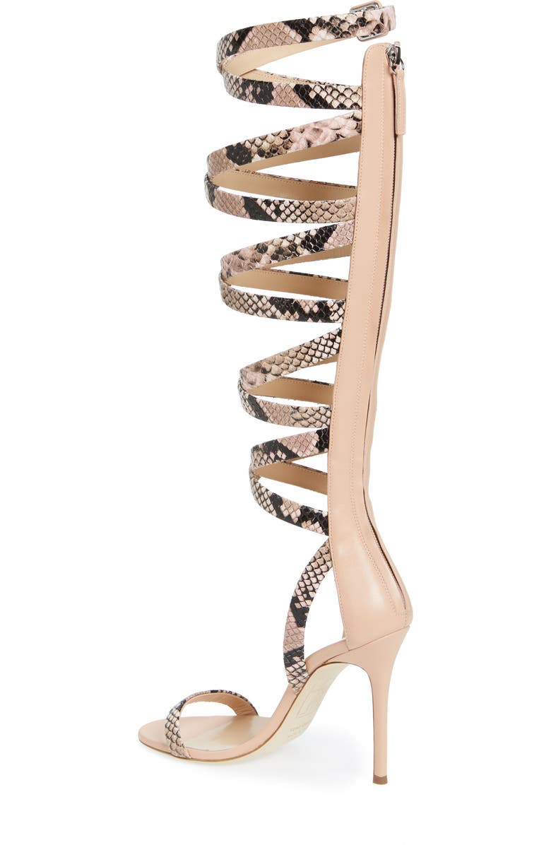 Giuseppe Zanotti Giuseppe for Jennifer Lopez Emme Knee-High Gladiator Sandal, Alternate, color,