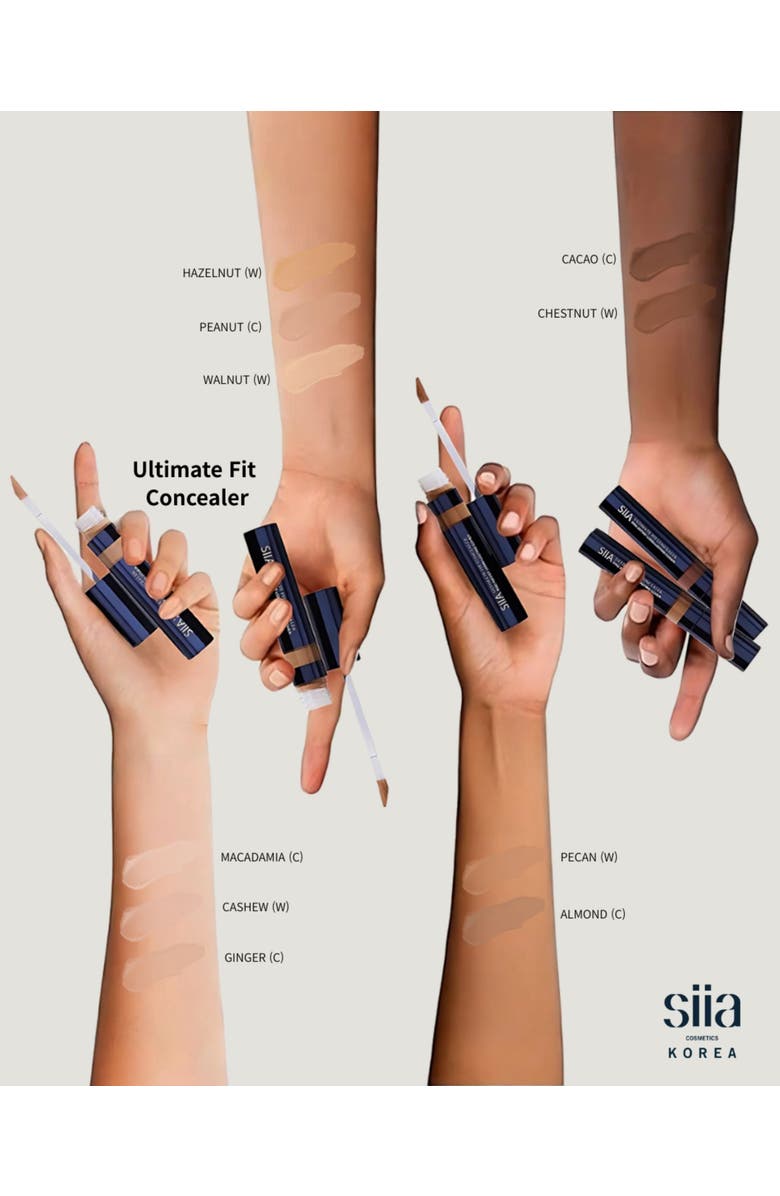 Siia Cosmetics 2-Pc. Ultimate Fit Concealer Duo, Alternate, color, Hazelnut