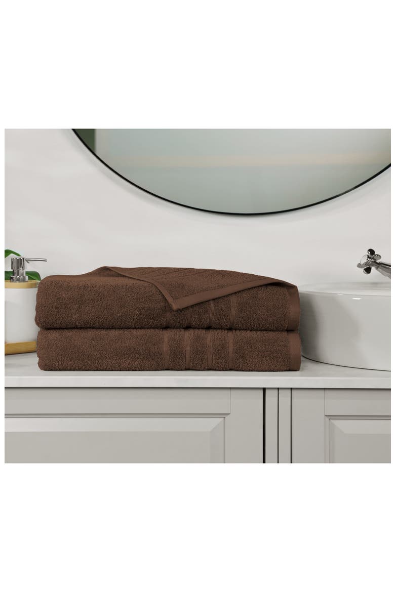 Ultimate 2-Pack Bath Towel Set, Alternate, color, CHOCOLATE