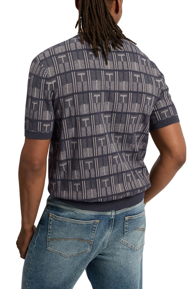 Britton Geometric T-Shirt, Alternate, color, NAVY