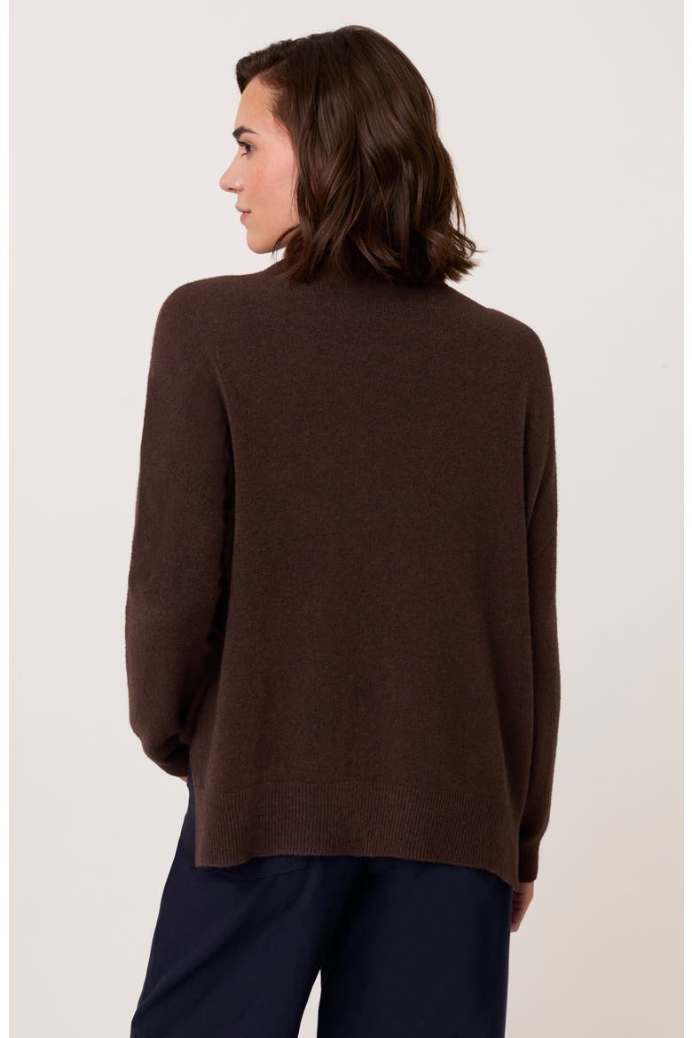 Slouchy Roll Neck Jumper, Alternate, color, Chocolate