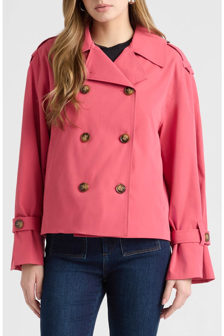 Double Breasted Jacket, Main, color, PITAYA RED