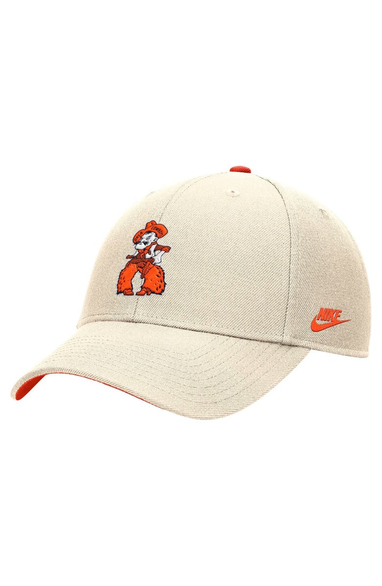 Nike Men's Nike Natural Oklahoma State Cowboys Vintage Rise Dri-FIT Adjustable Hat, Main, color, Natural