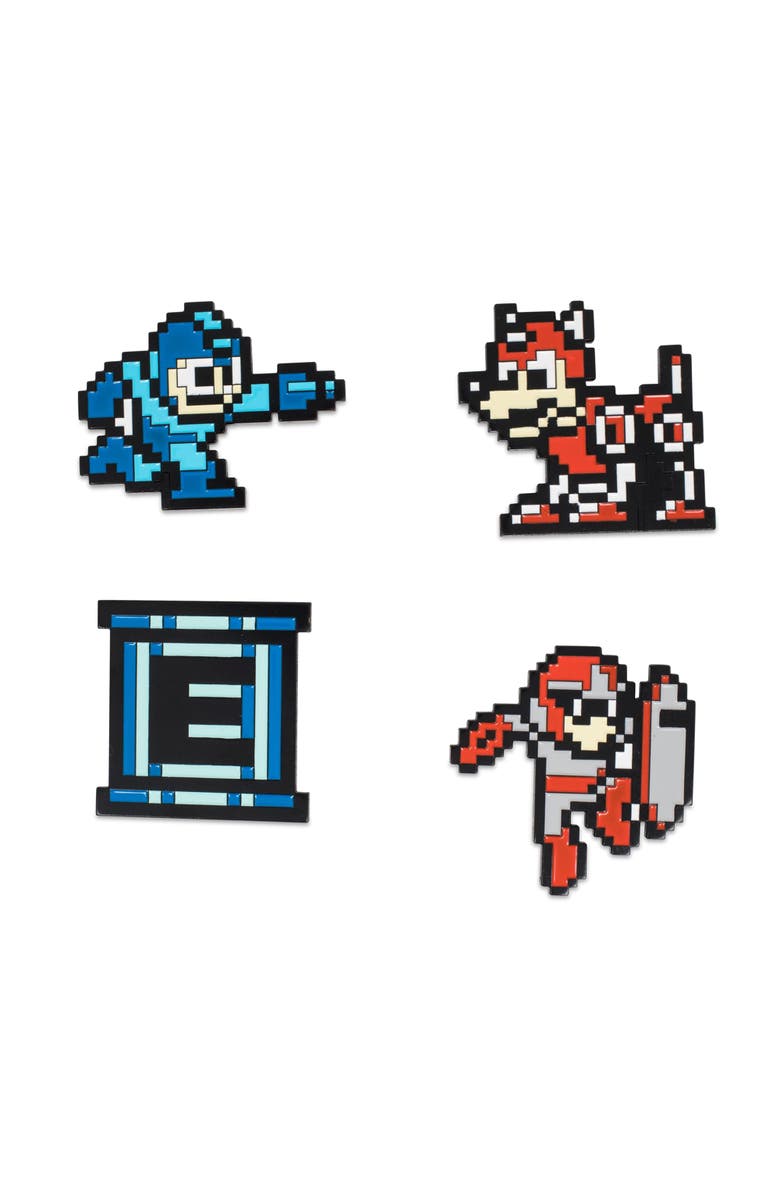 Toynk Mega Man Collectible Enamel Pins | Set of 4 | Toynk Exclusive, Main, color, Yellow
