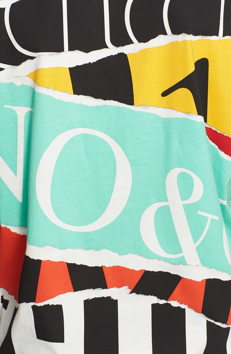 Moschino Oversize Collage Print T-Shirt, Alternate, color, 