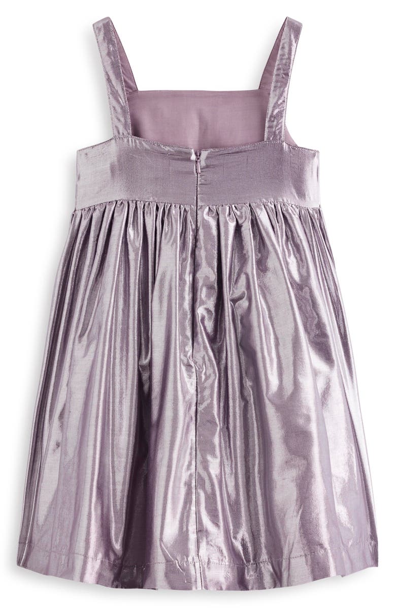 Mini Boden Kids' Metallic Mermaid Party Dress, Alternate, color, Purple Multi Mermaid Metallic
