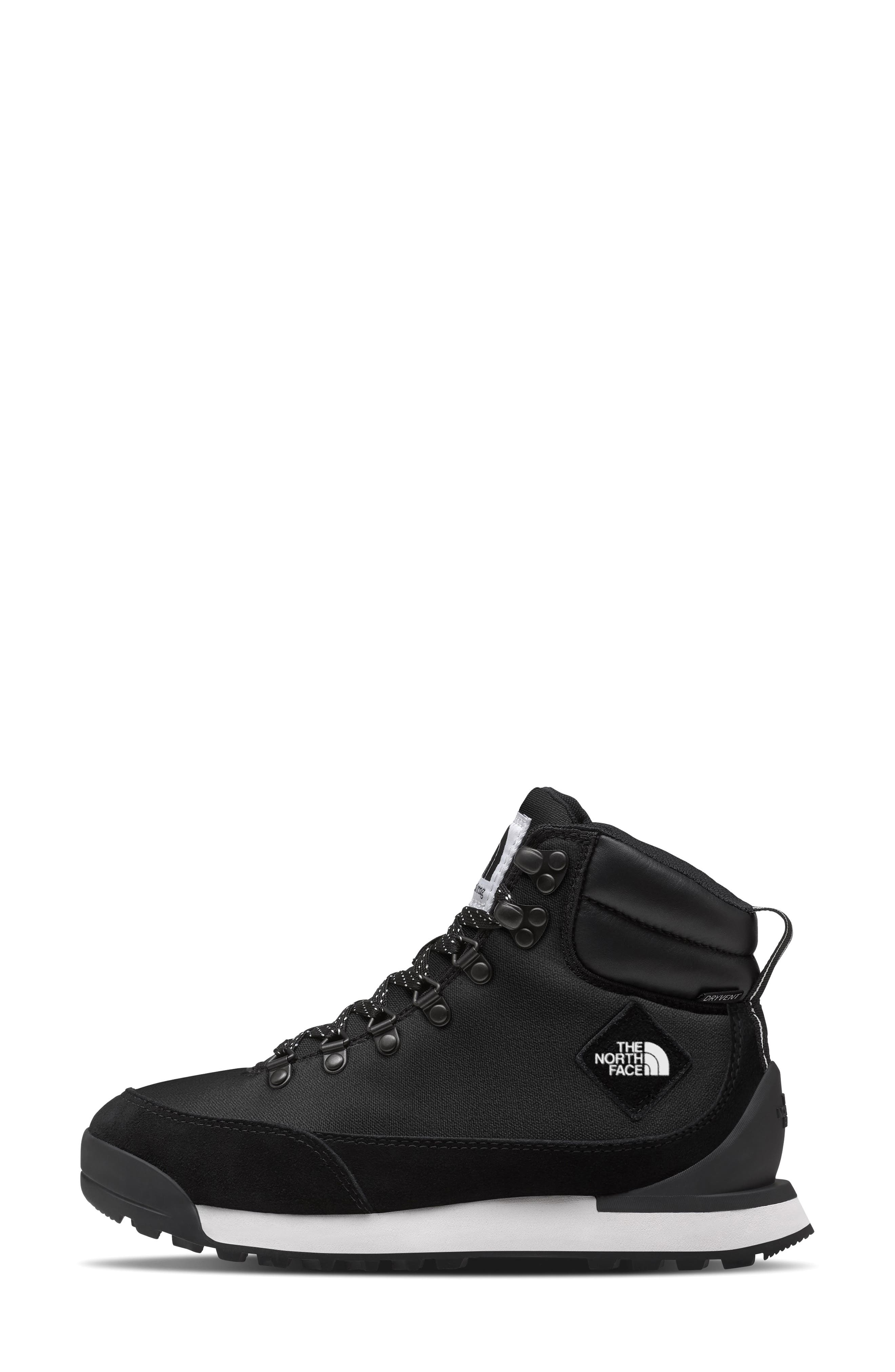 The North Face Back To Berkeley IV Textile Waterproof Hiking Boot, Main, color, Tnf Black/ Tnf White