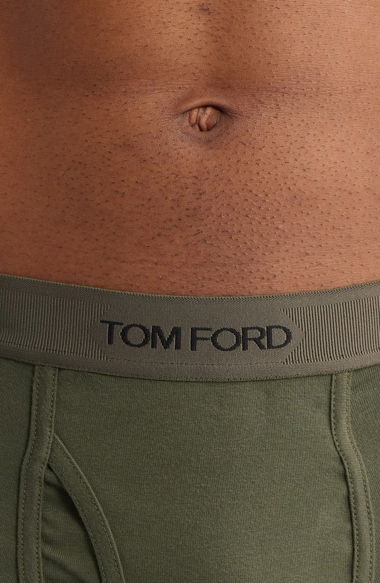 TOM FORD Cotton Stretch Jersey Boxer Briefs, Alternate, color, Military Green