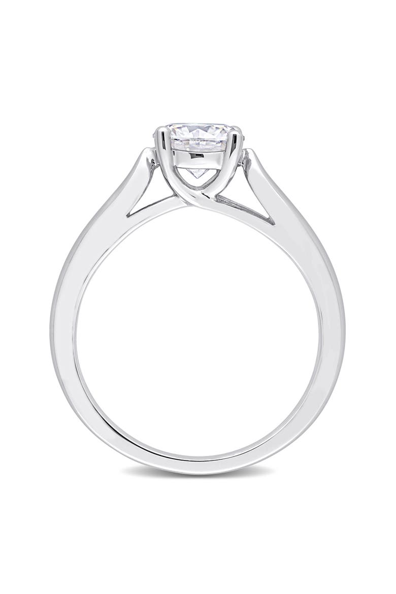 1CT DEW Moissanite Solitaire Ring, Alternate, color, Sterling Silver