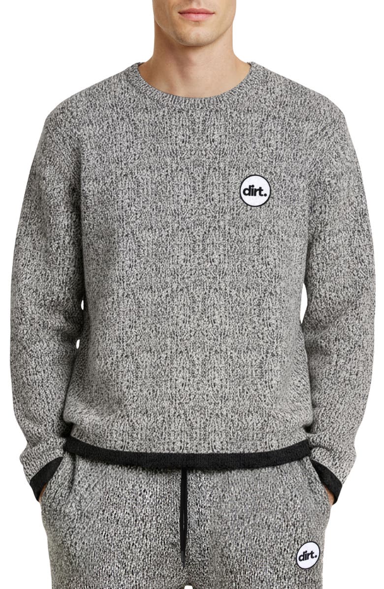 D.RT Oversize Layered Crewneck Sweatshirt, Main, color, Grey