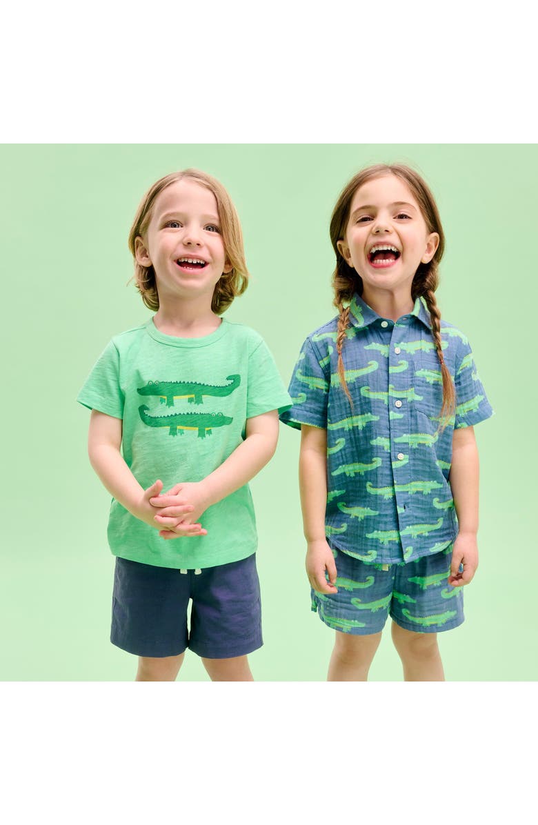 Primary Kids Gator Tee, Alternate, color, Clover