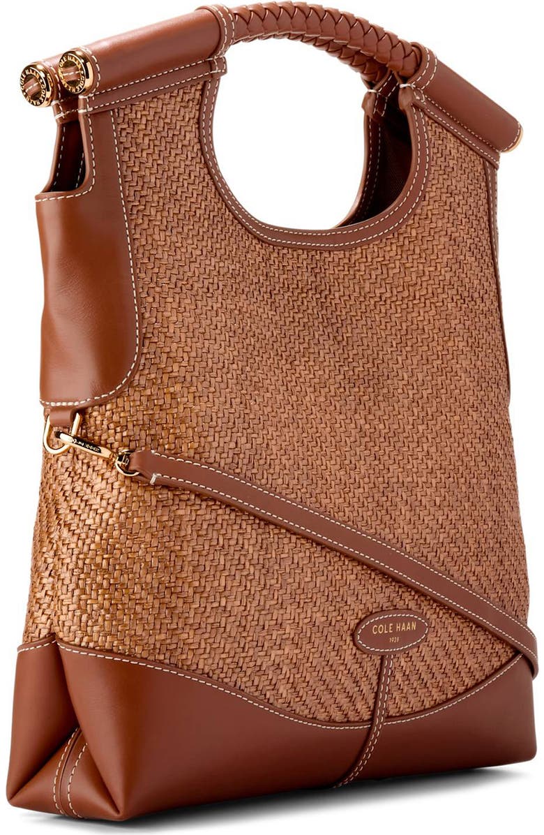 Cole Haan Carolyn Raffia Foldover Tote, Alternate, color,