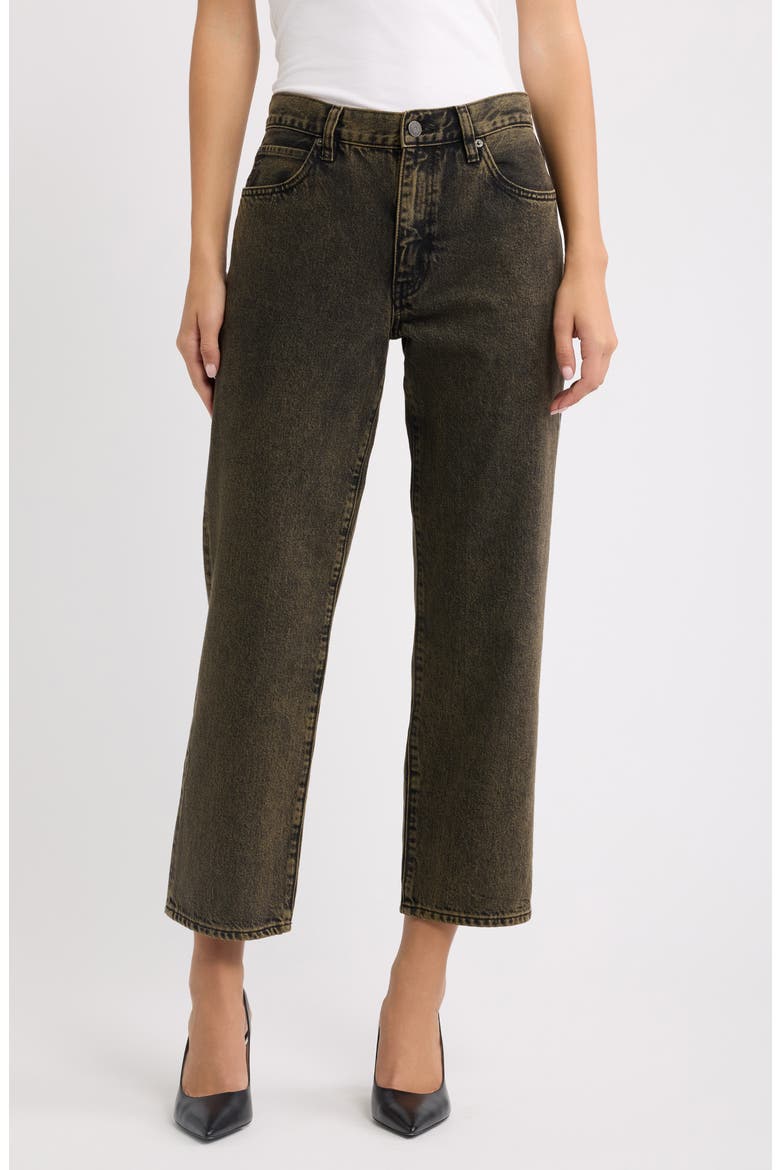 The Hang High Waist Straight Leg Jeans, Main, color, DUNE OXIDE