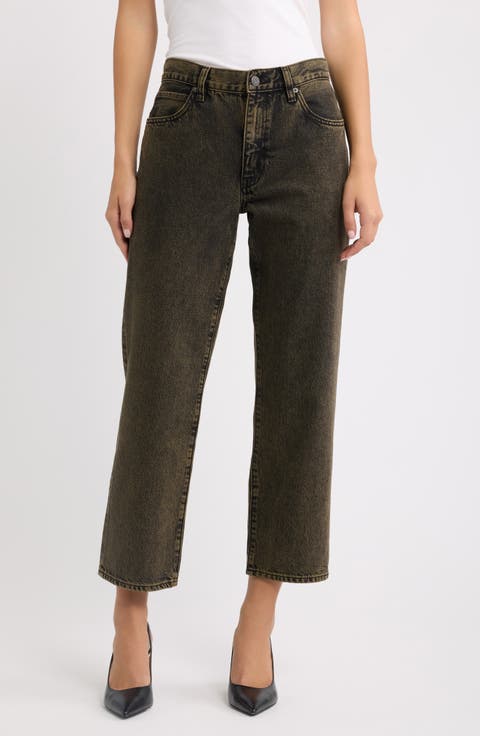 The Hang High Waist Straight Leg Jeans